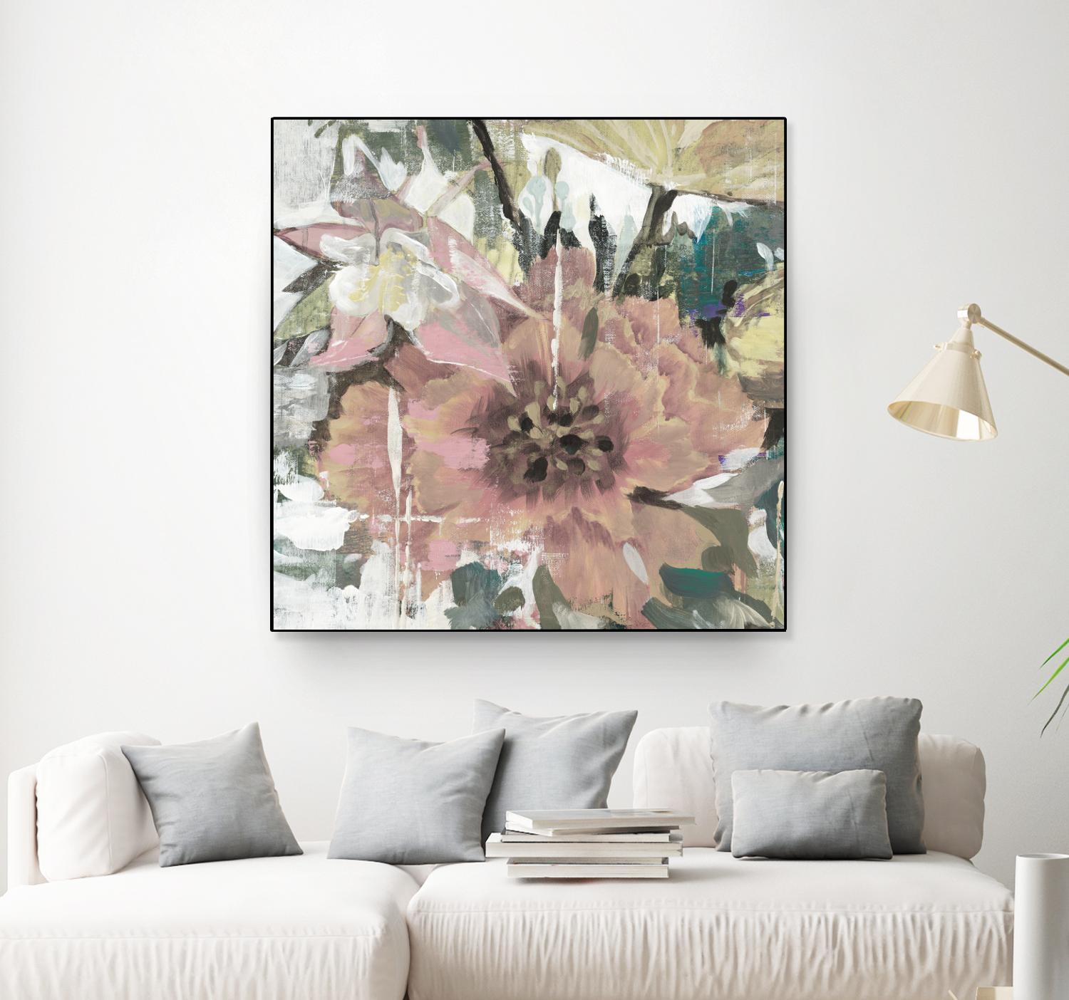 Simple Gifts V4 by Liz Jardine on GIANT ART - pinks florals