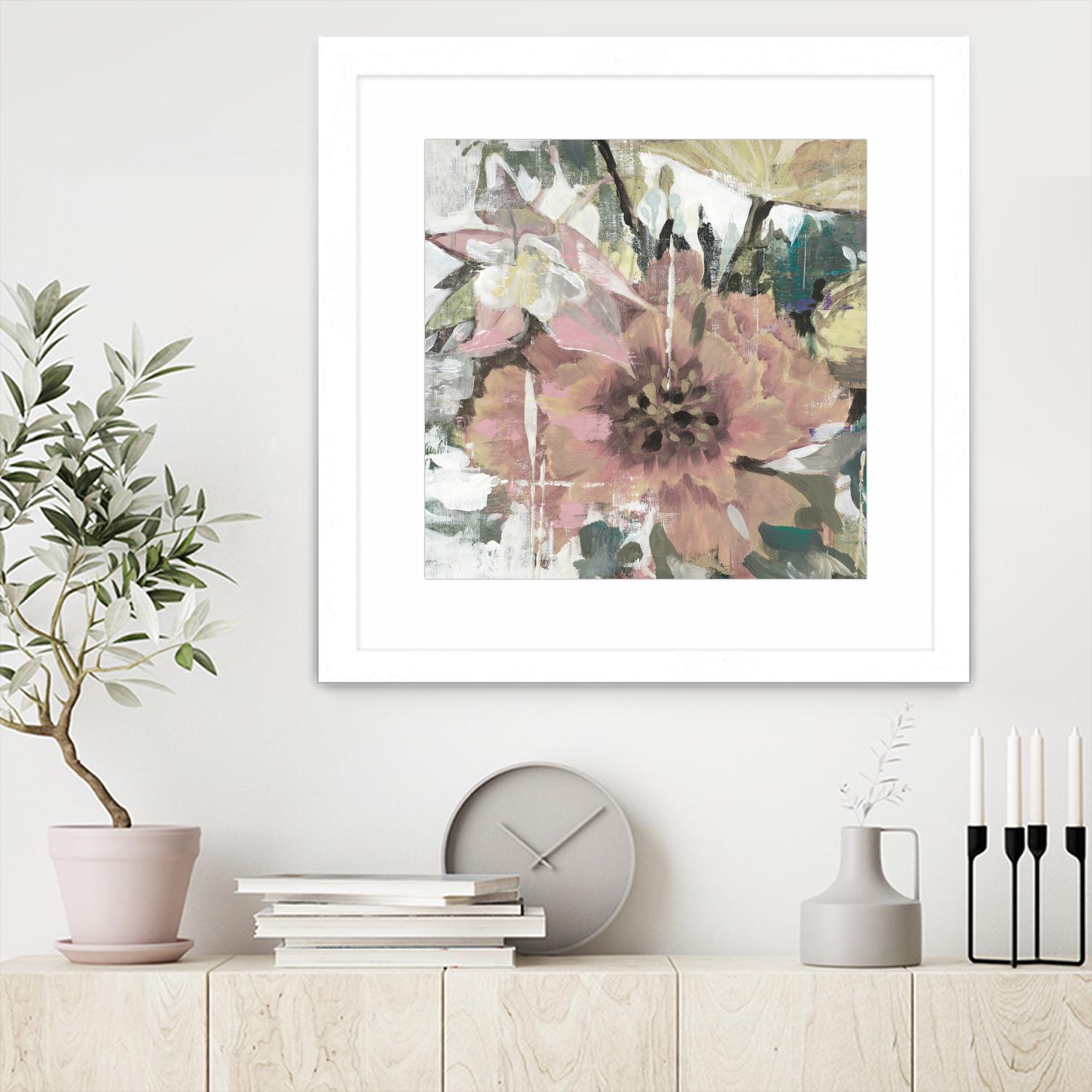 Simple Gifts V4 by Liz Jardine on GIANT ART - pinks florals