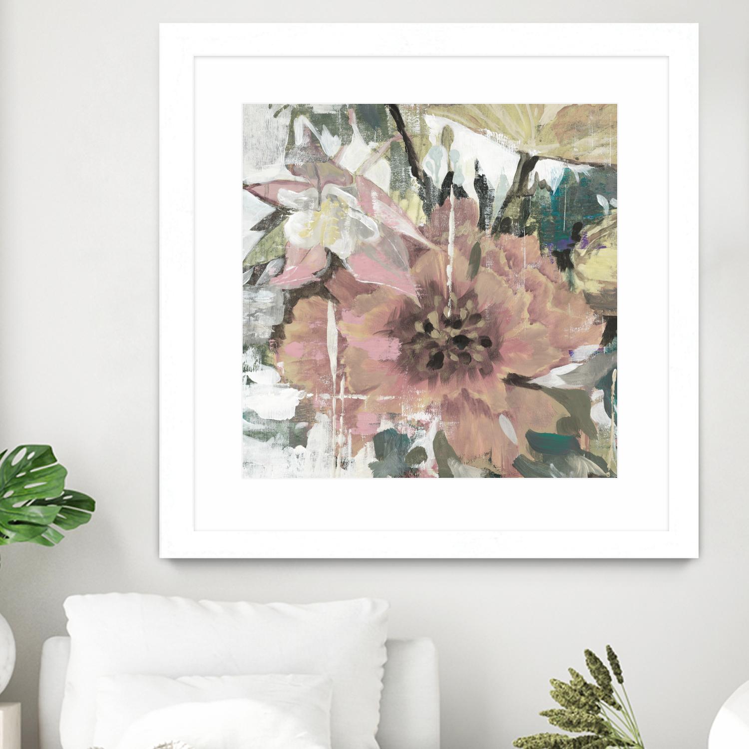 Simple Gifts V4 by Liz Jardine on GIANT ART - pinks florals