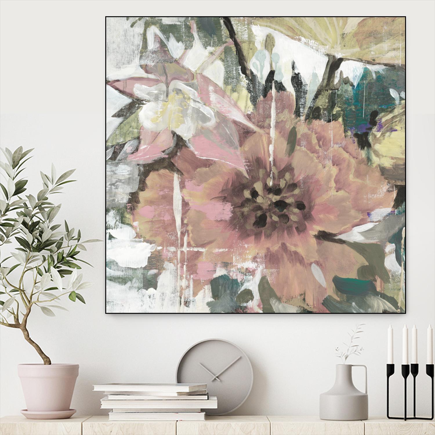 Simple Gifts V4 by Liz Jardine on GIANT ART - pinks florals