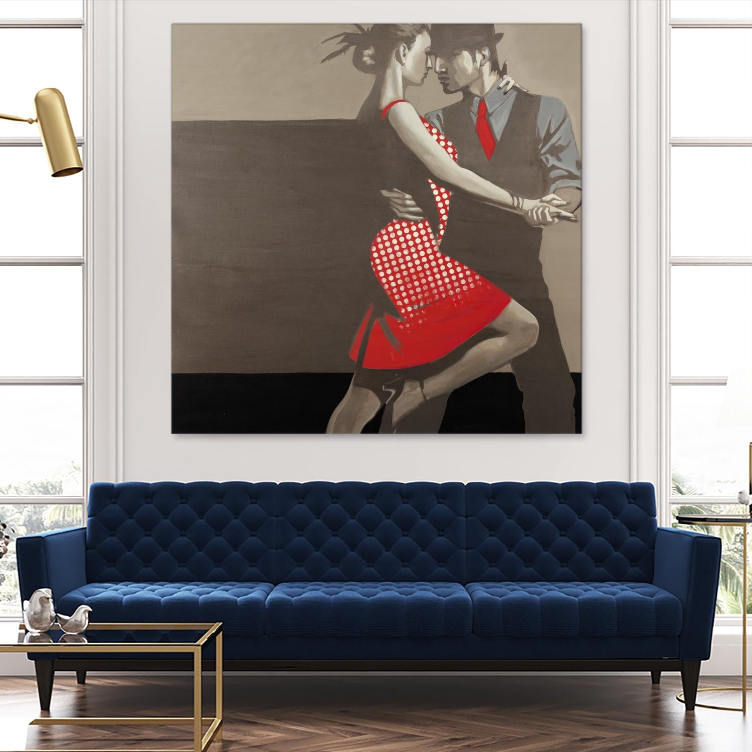 Last Tango by Liz Jardine on GIANT ART - grey men and women