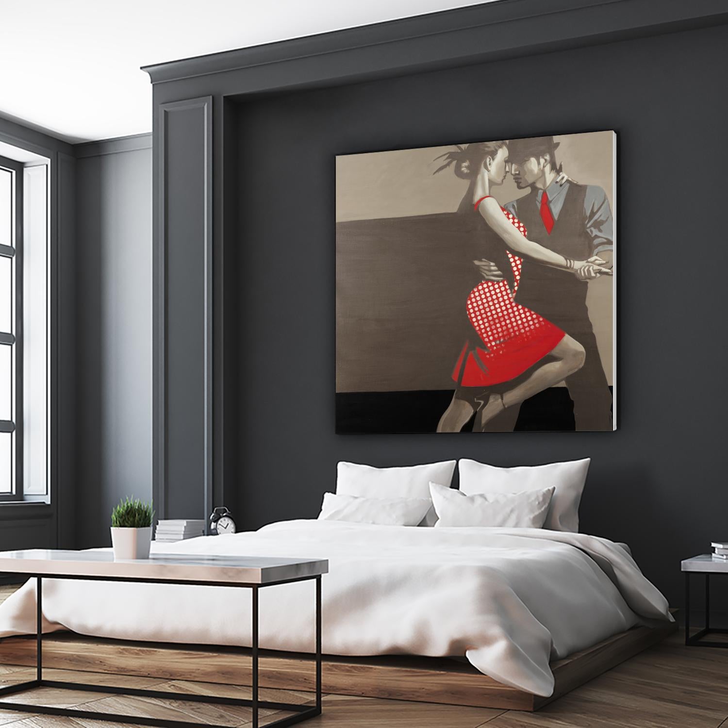 Last Tango by Liz Jardine on GIANT ART - grey men and women