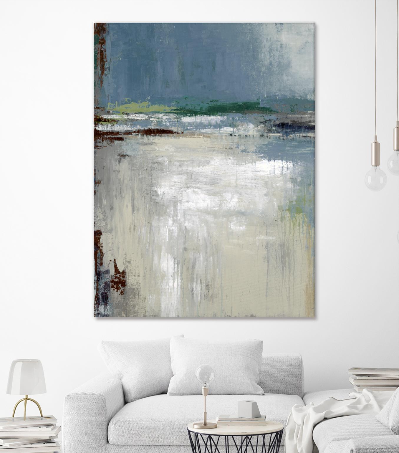 Soft Horizon by Liz Jardine on GIANT ART - white abstract