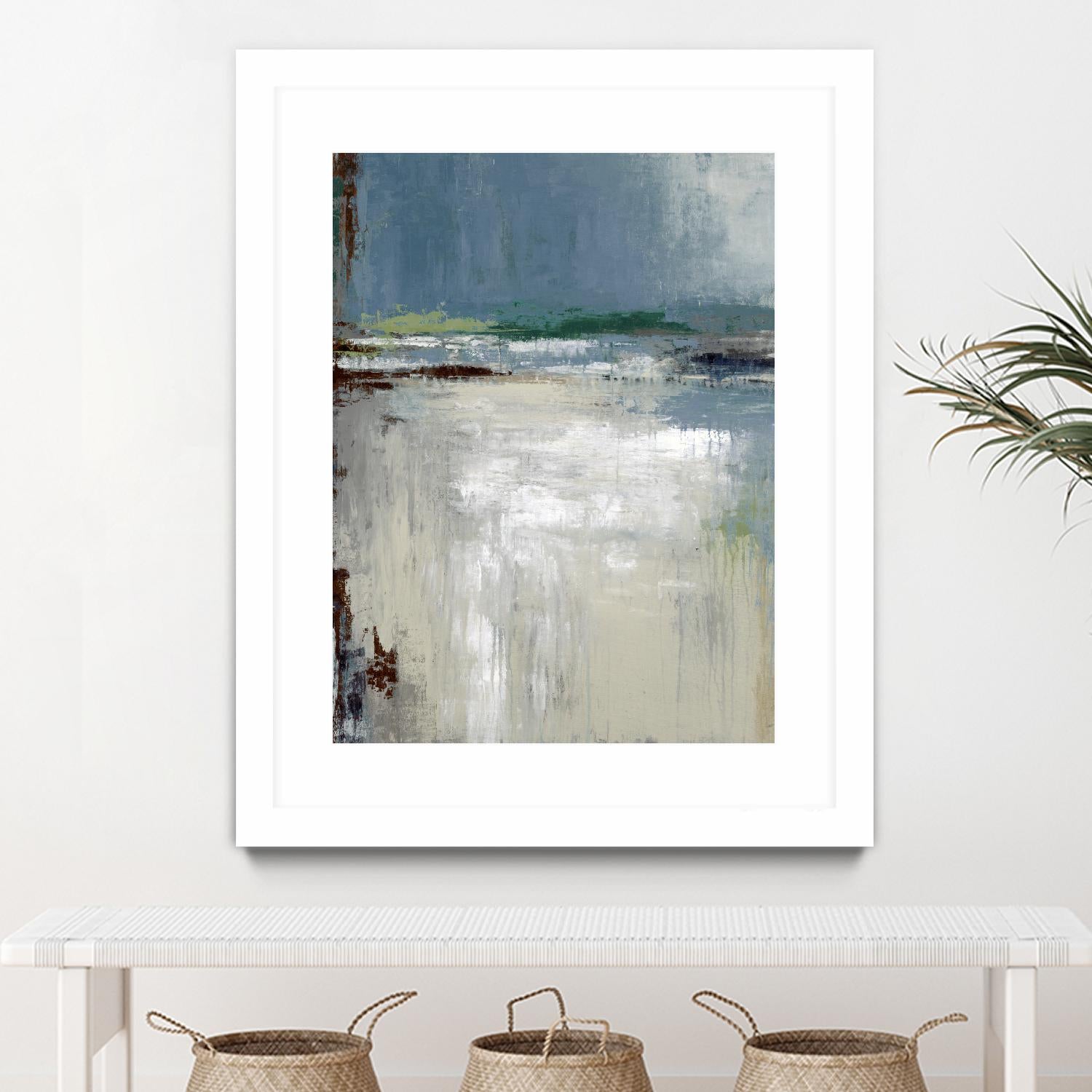 Soft Horizon by Liz Jardine on GIANT ART - white abstract