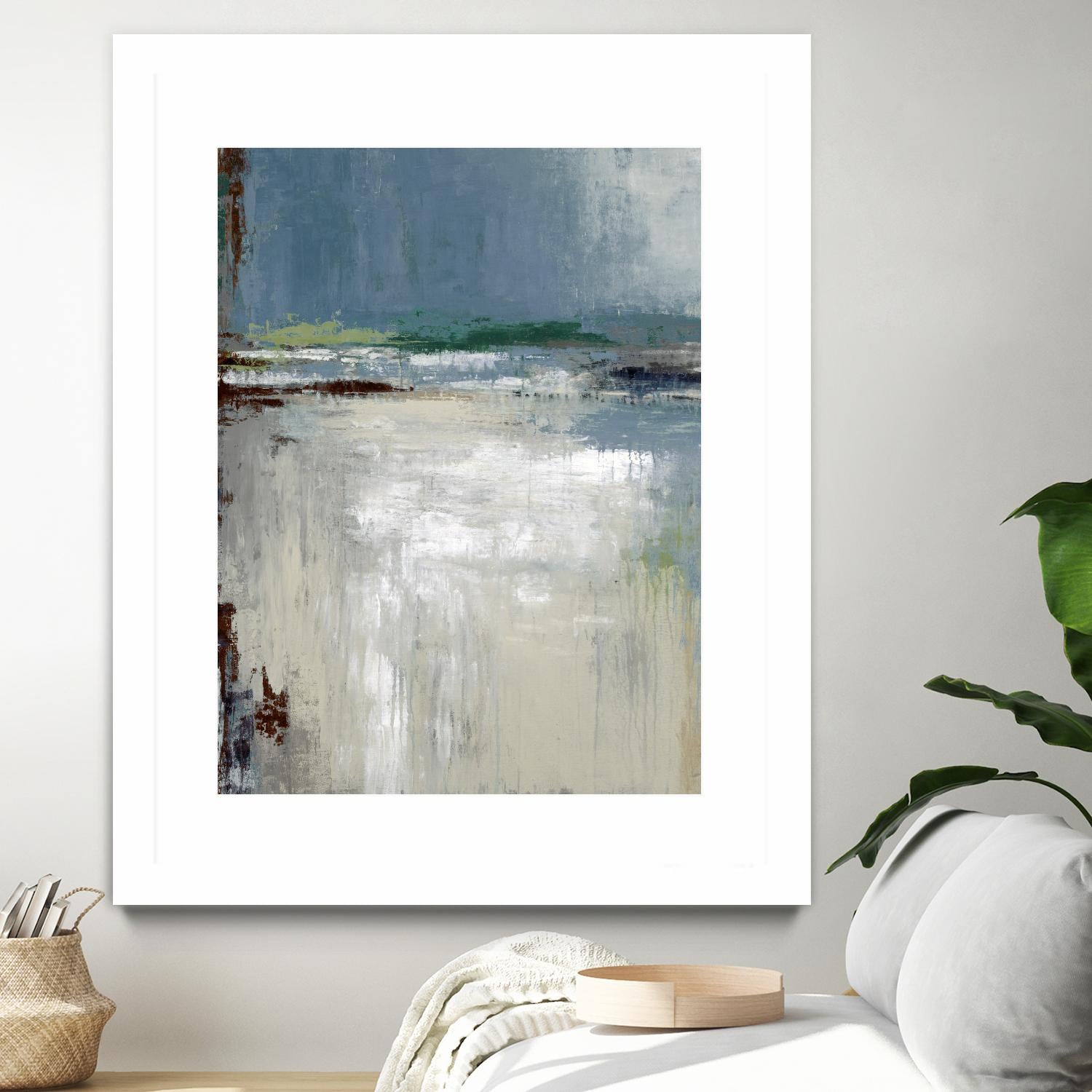 Soft Horizon by Liz Jardine on GIANT ART - white abstract