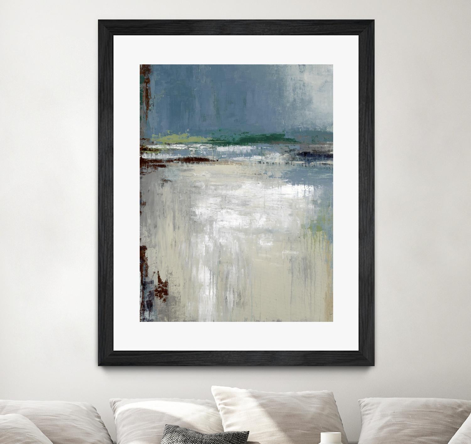 Soft Horizon by Liz Jardine on GIANT ART - white abstract