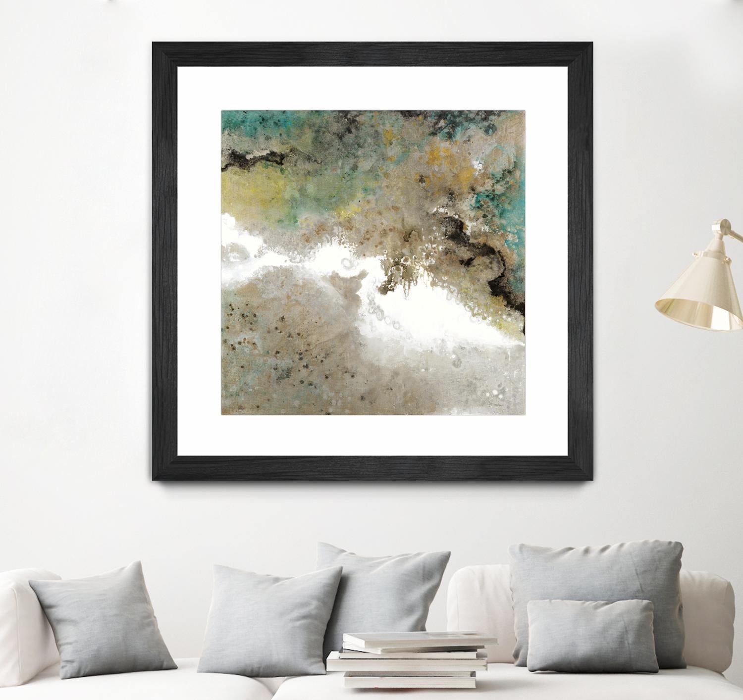 Crystal Vision III by Liz Jardine on GIANT ART - turquoise abstract