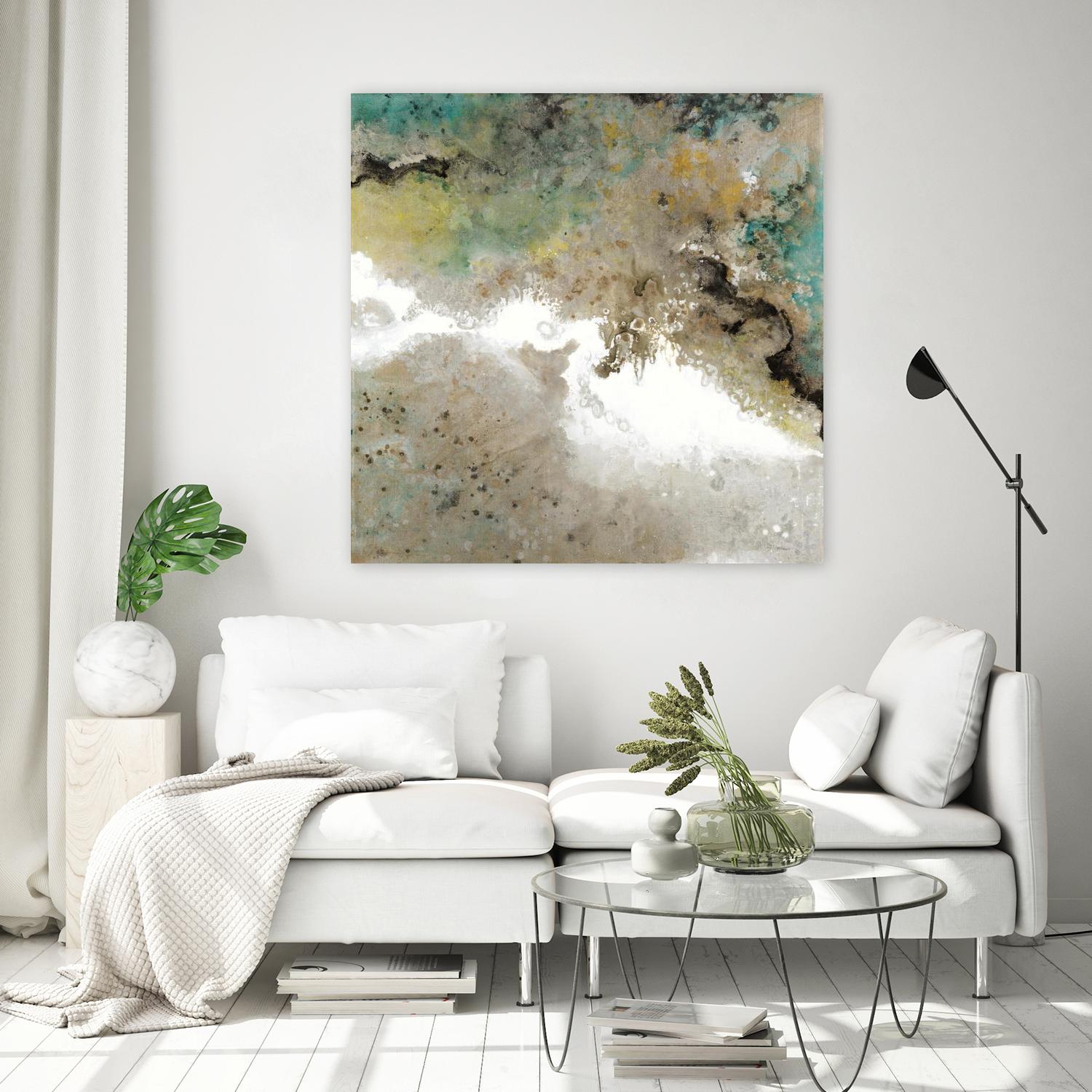 Crystal Vision III by Liz Jardine on GIANT ART - turquoise abstract