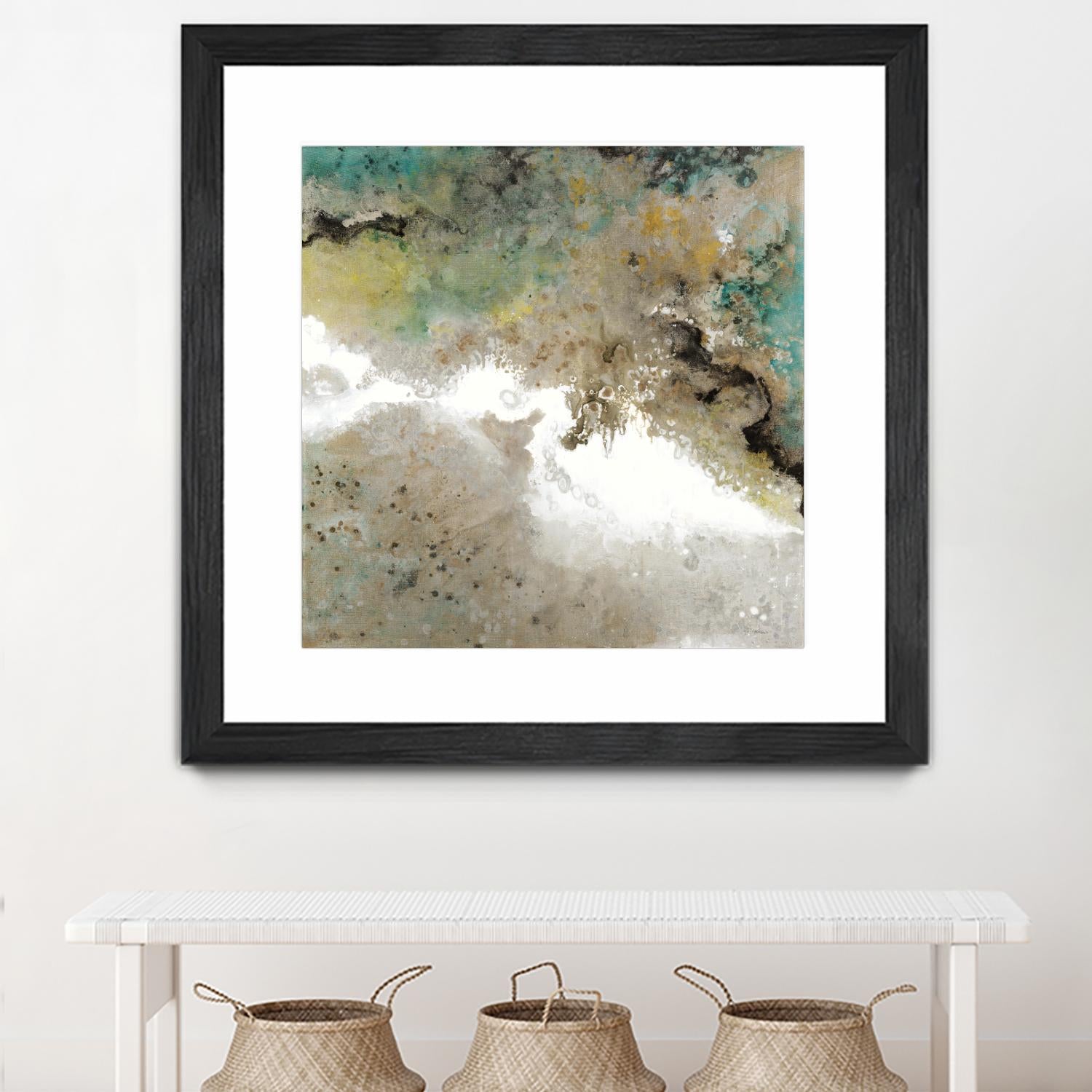 Crystal Vision III by Liz Jardine on GIANT ART - turquoise abstract