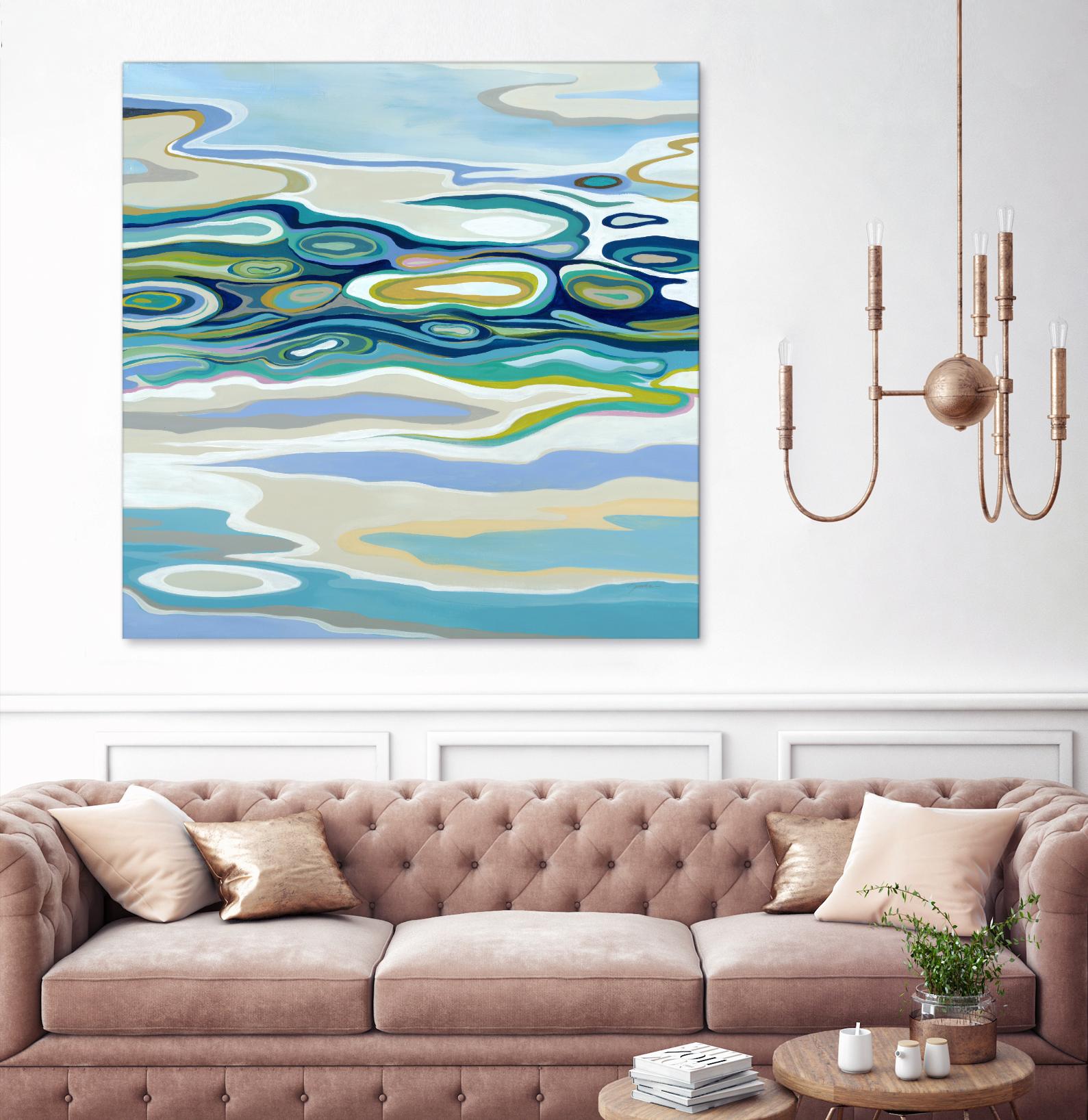 By The Sea by Liz Jardine on GIANT ART - green abstract