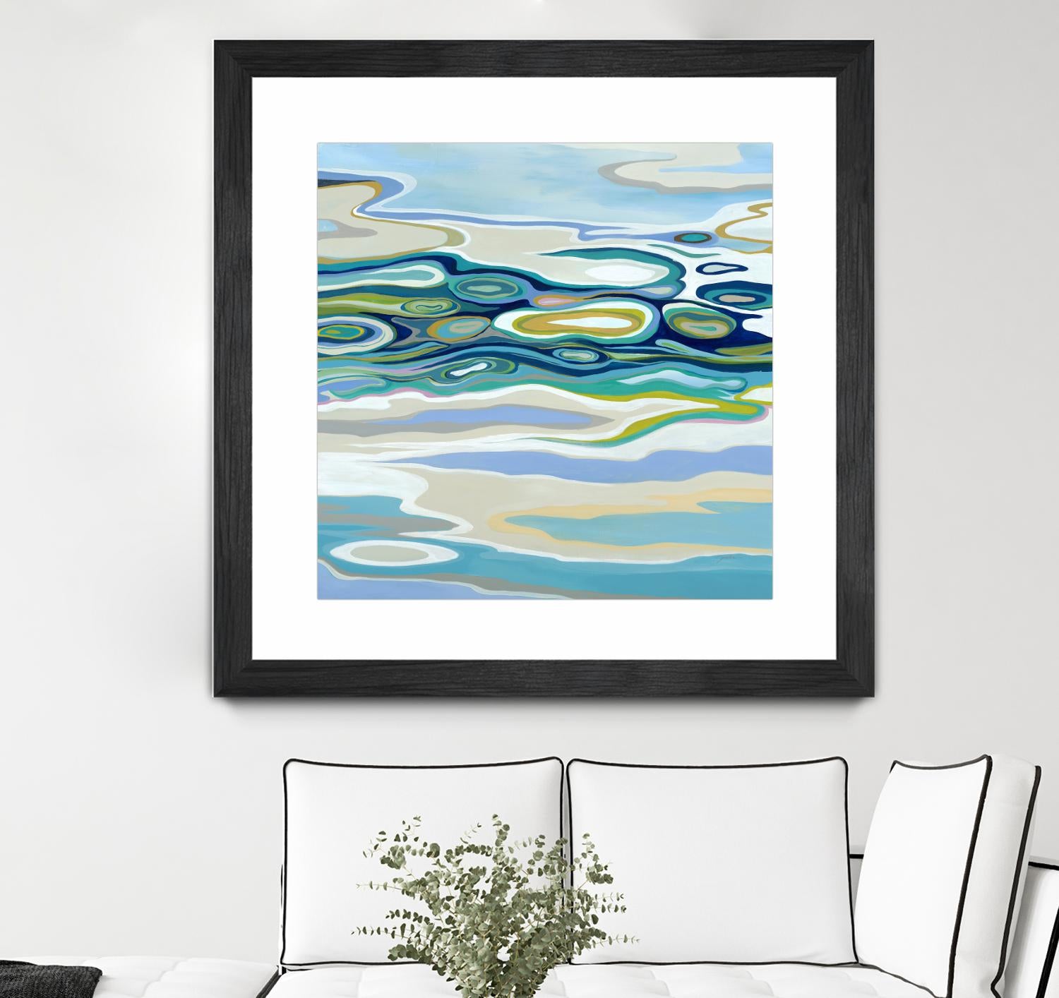 By The Sea by Liz Jardine on GIANT ART - green abstract