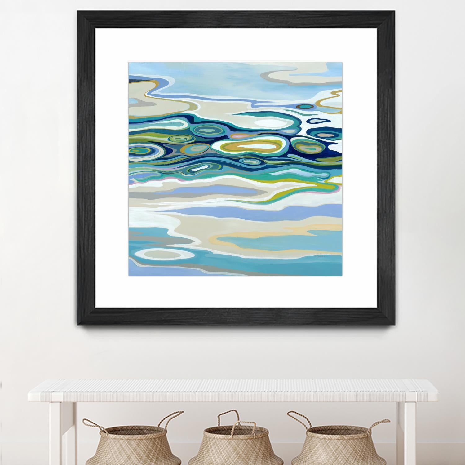 By The Sea by Liz Jardine on GIANT ART - green abstract