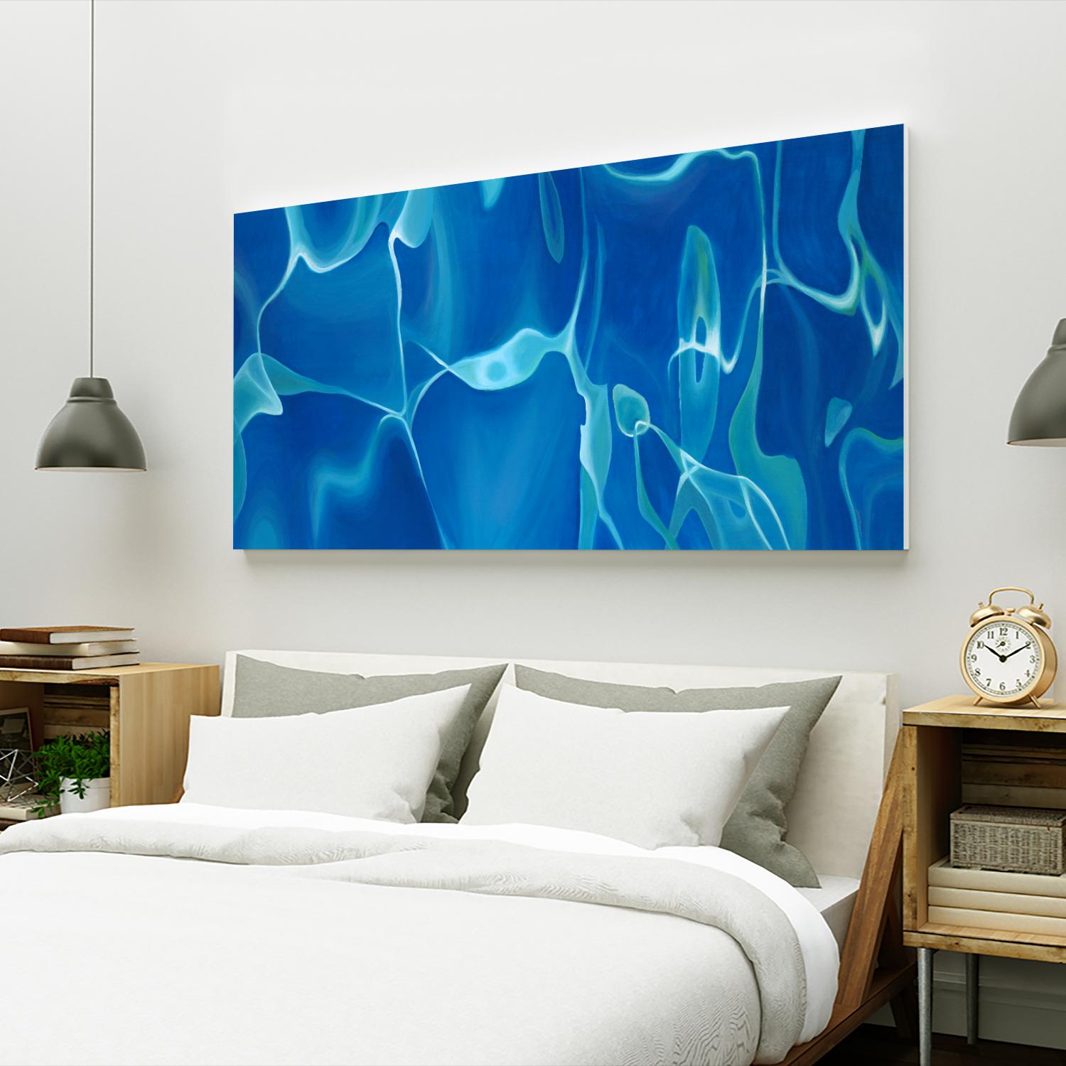 Deep Dive by Liz Jardine on GIANT ART - blue abstract