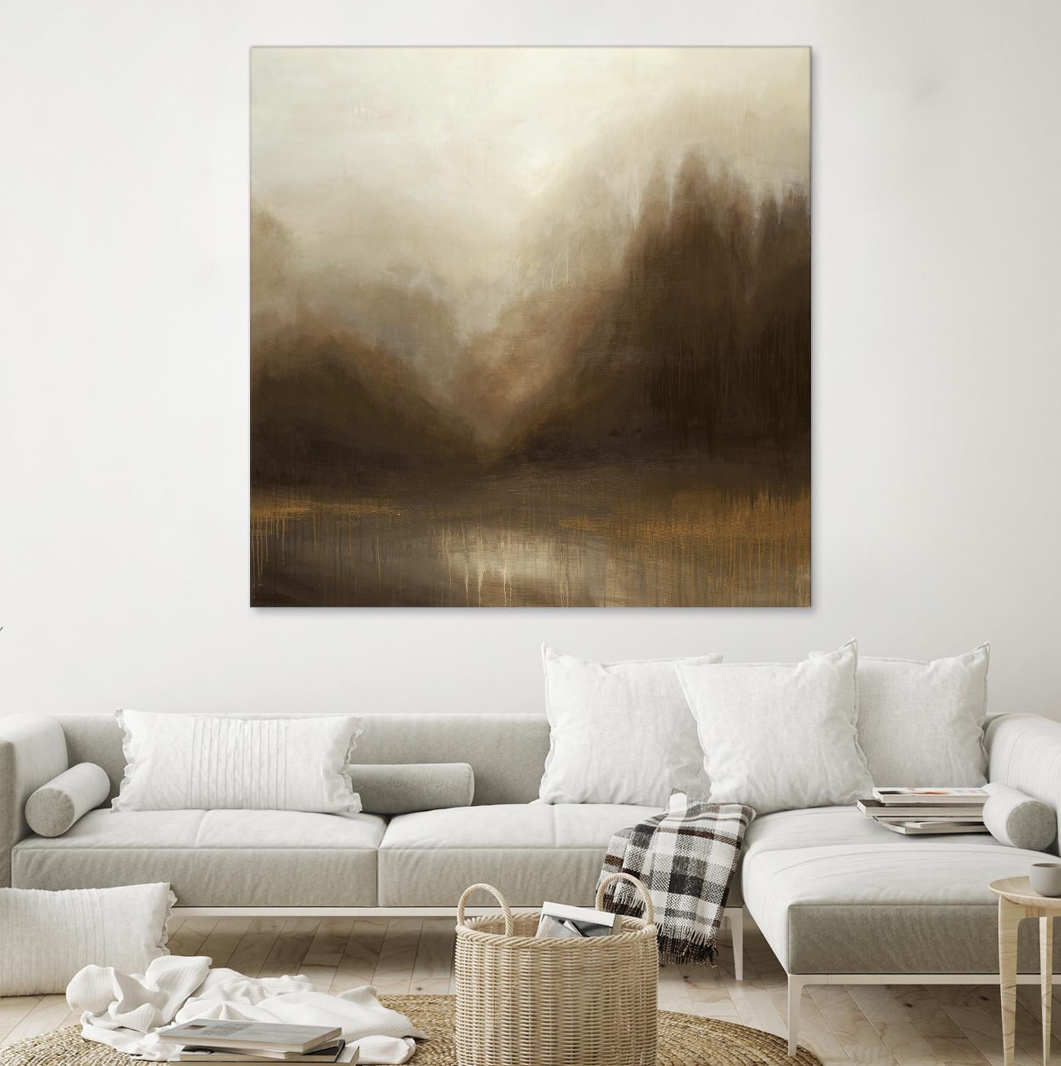 Pure Radiance by Liz Jardine on GIANT ART - beige abstract