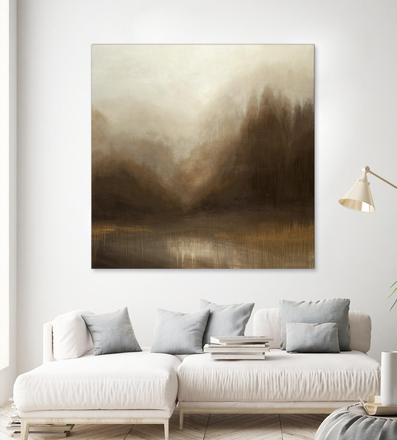 Pure Radiance by Liz Jardine on GIANT ART - beige abstract