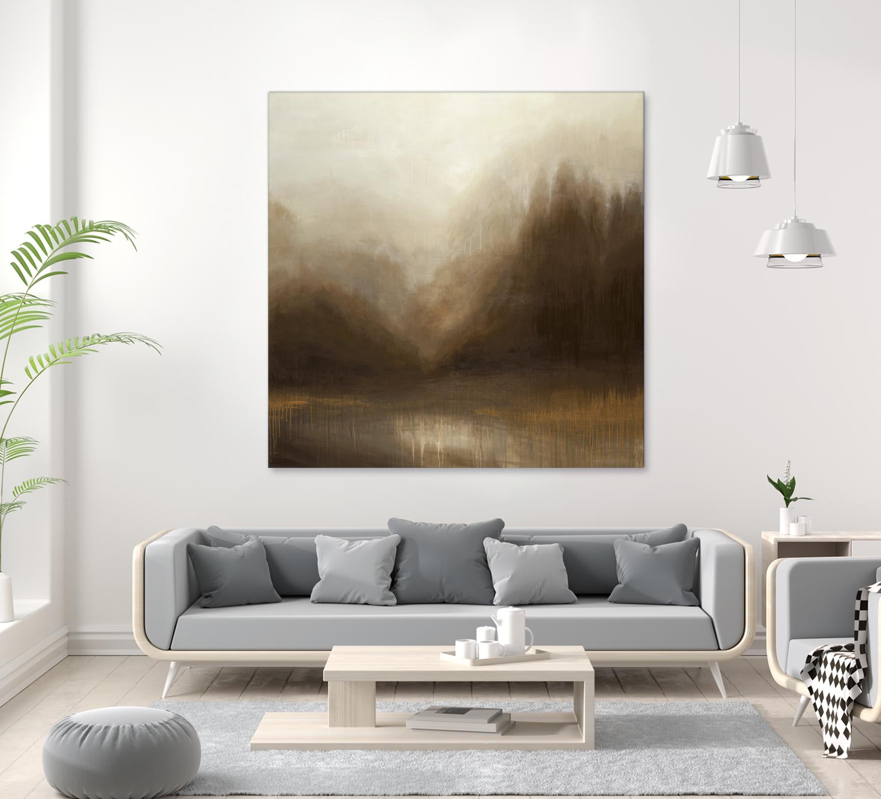 Pure Radiance by Liz Jardine on GIANT ART - beige abstract