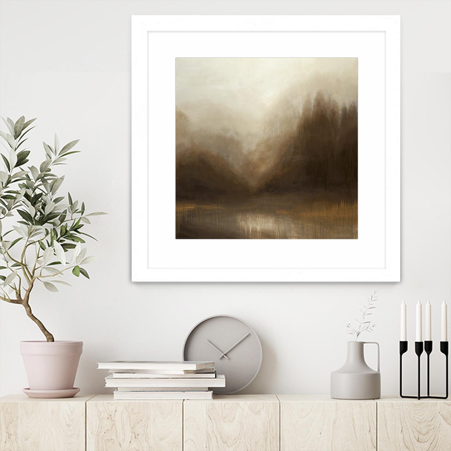Pure Radiance by Liz Jardine on GIANT ART - beige abstract