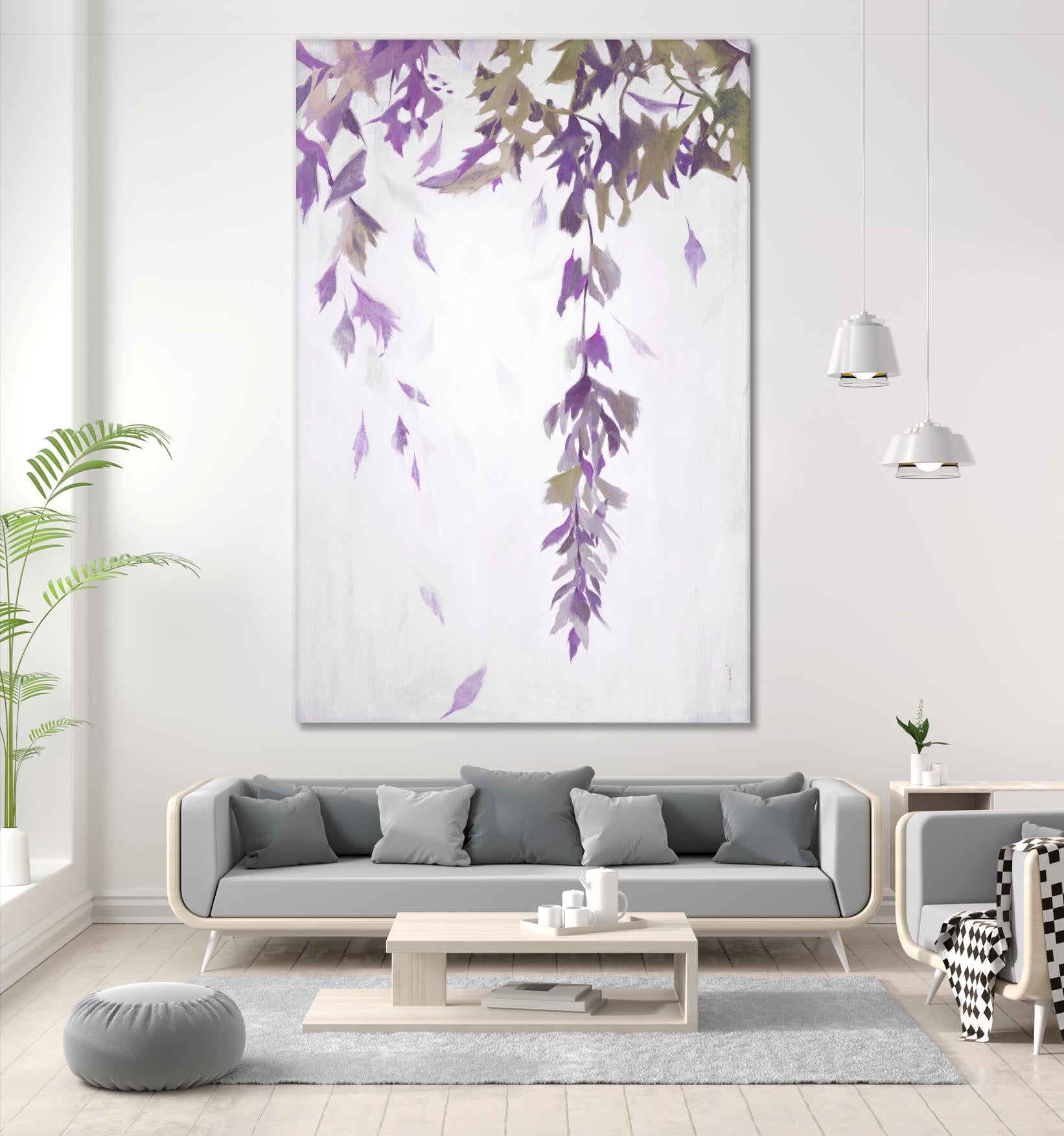 Leaf Cascade V2 by Liz Jardine on GIANT ART - botanicals