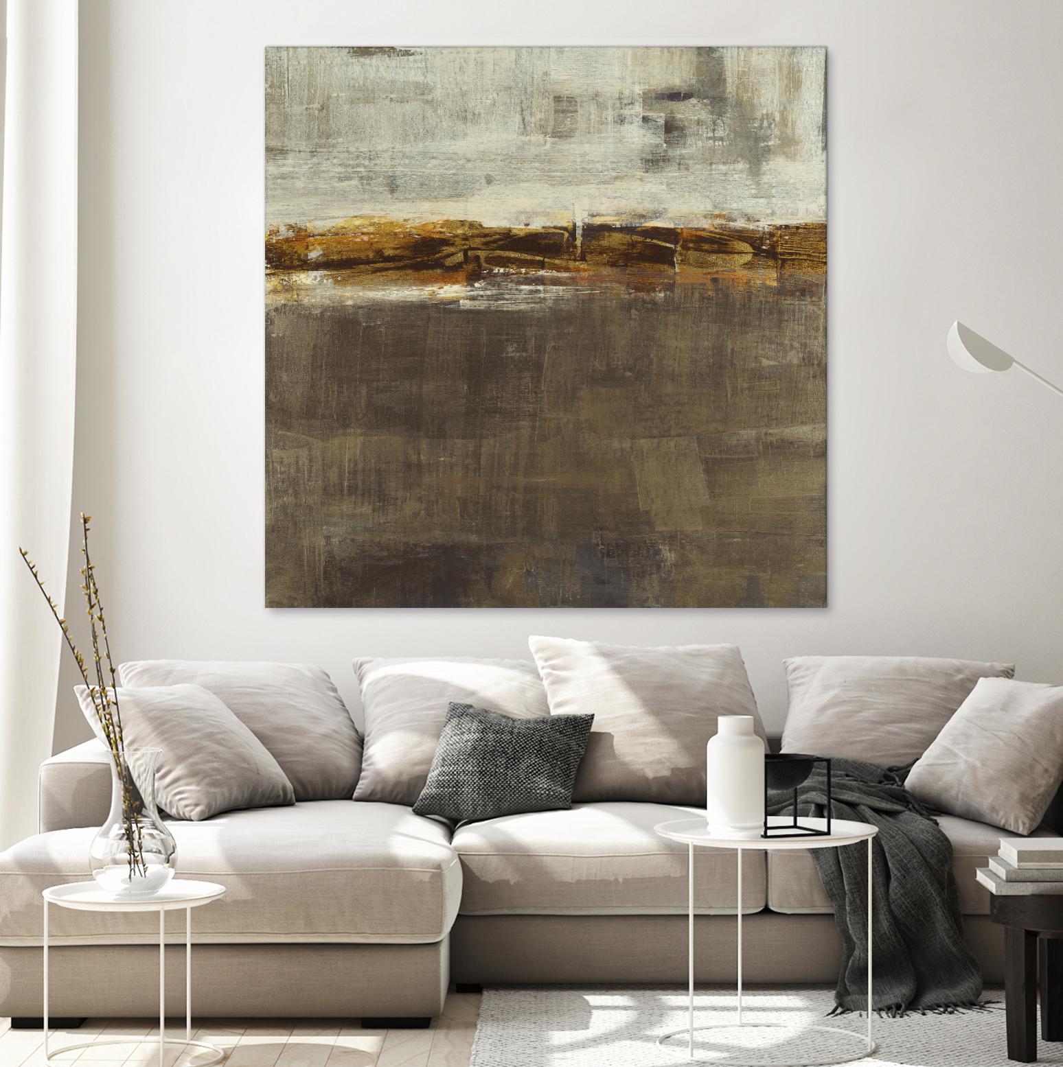 Golden Chain by Liz Jardine on GIANT ART - grey abstract