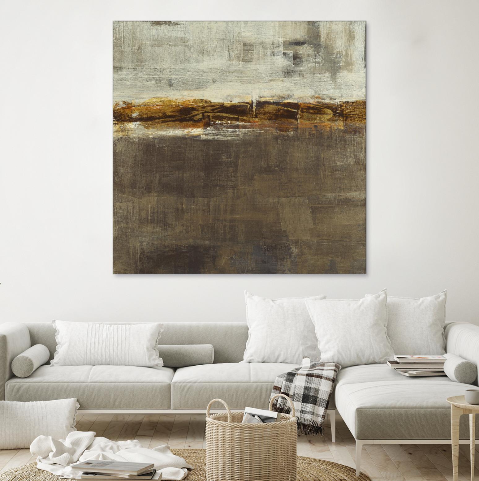 Golden Chain by Liz Jardine on GIANT ART - grey abstract
