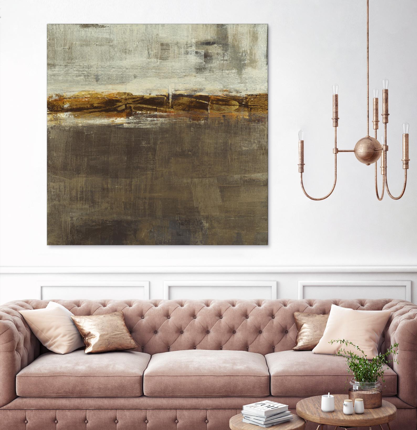 Golden Chain by Liz Jardine on GIANT ART - grey abstract