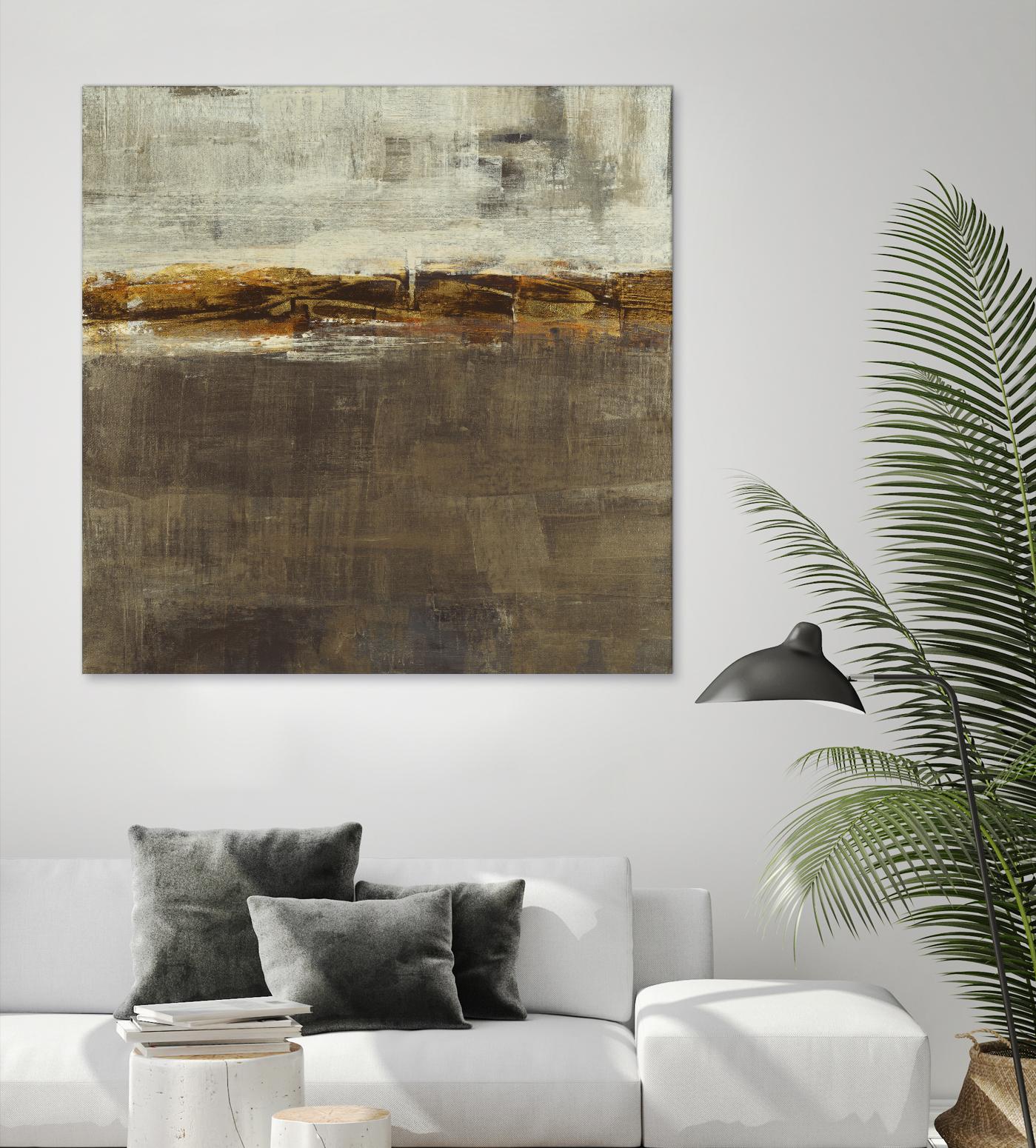 Golden Chain by Liz Jardine on GIANT ART - grey abstract