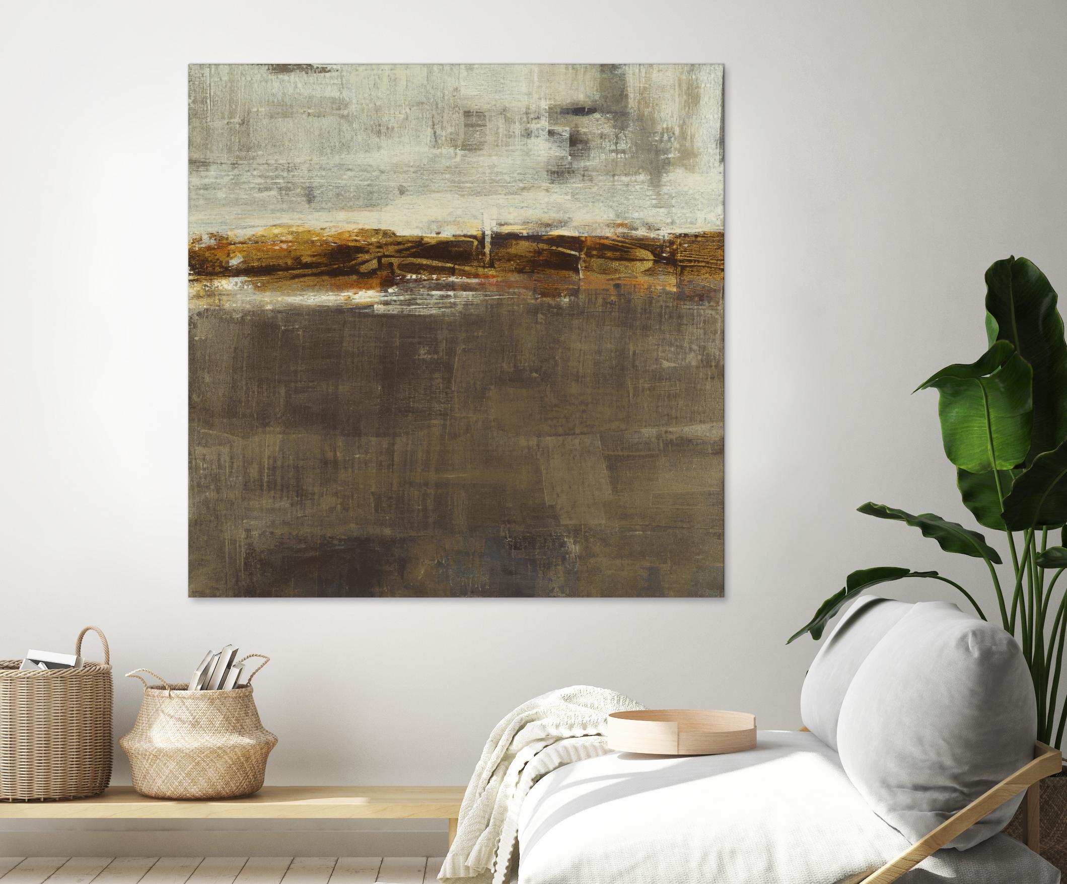 Golden Chain by Liz Jardine on GIANT ART - grey abstract