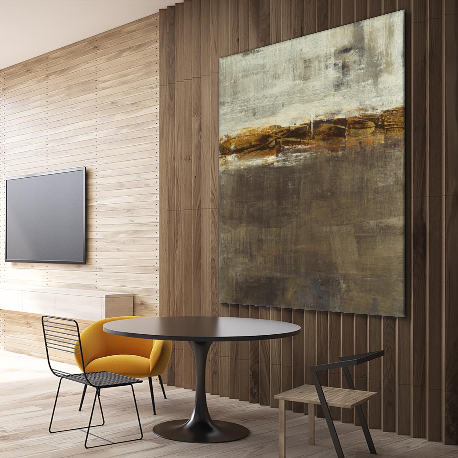 Golden Chain by Liz Jardine on GIANT ART - grey abstract