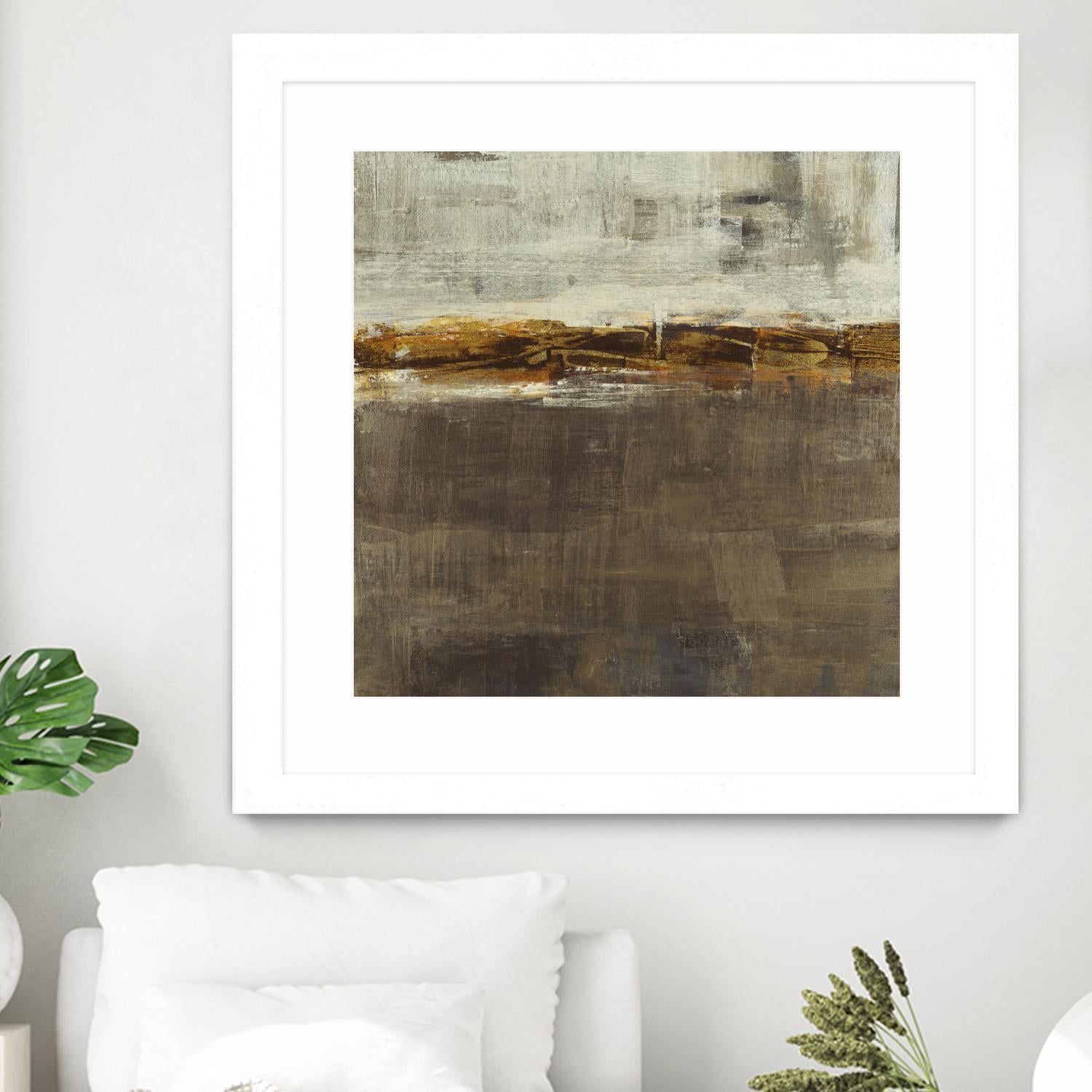 Golden Chain by Liz Jardine on GIANT ART - grey abstract