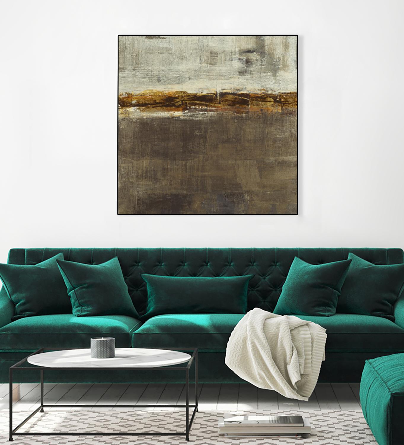 Golden Chain by Liz Jardine on GIANT ART - grey abstract