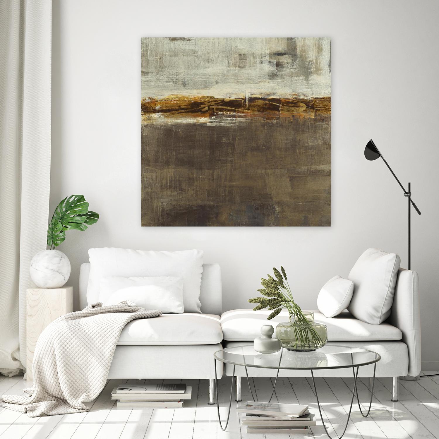 Golden Chain by Liz Jardine on GIANT ART - grey abstract