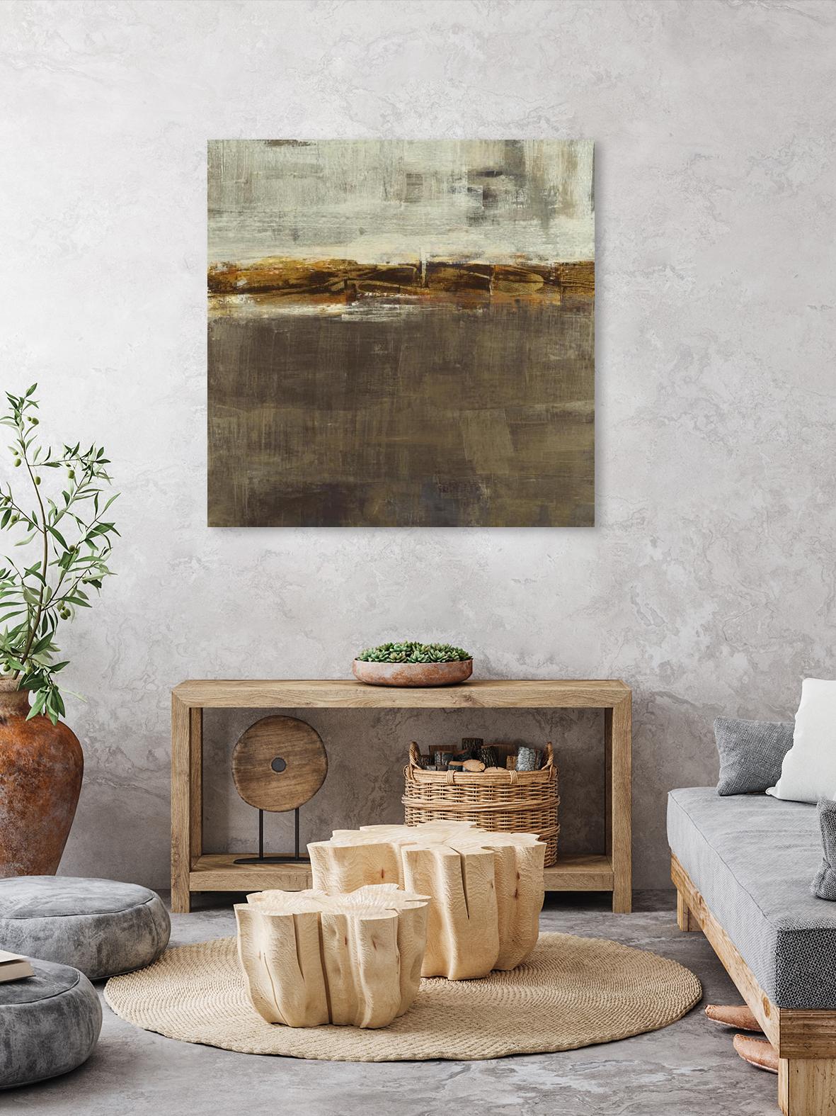 Golden Chain by Liz Jardine on GIANT ART - grey abstract