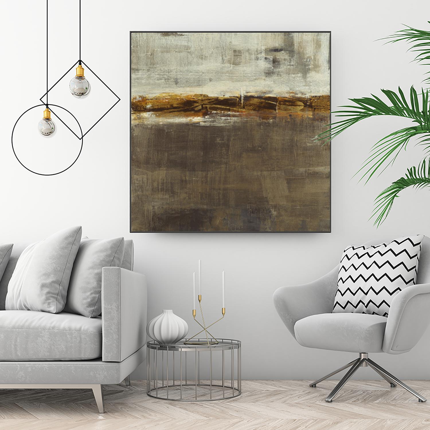 Golden Chain by Liz Jardine on GIANT ART - grey abstract