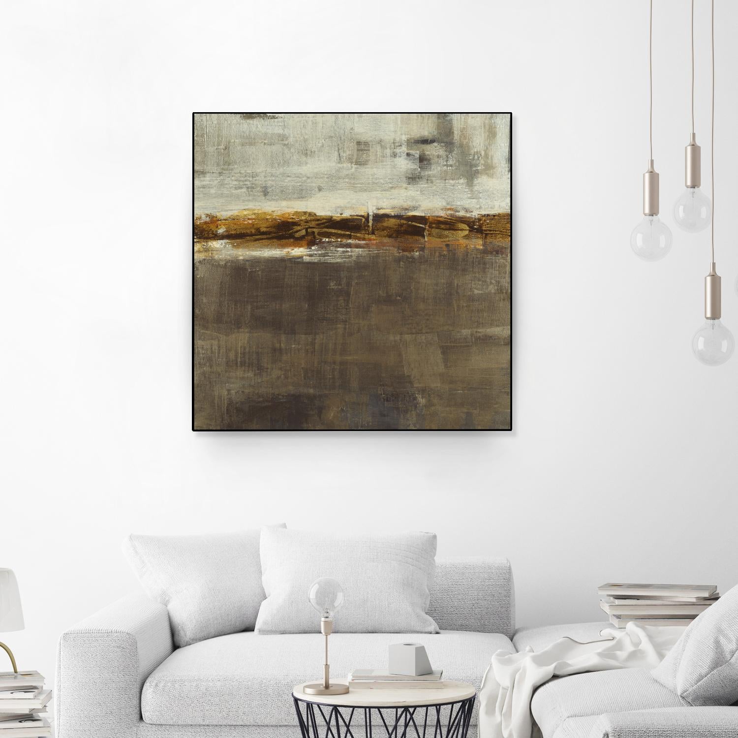 Golden Chain by Liz Jardine on GIANT ART - grey abstract