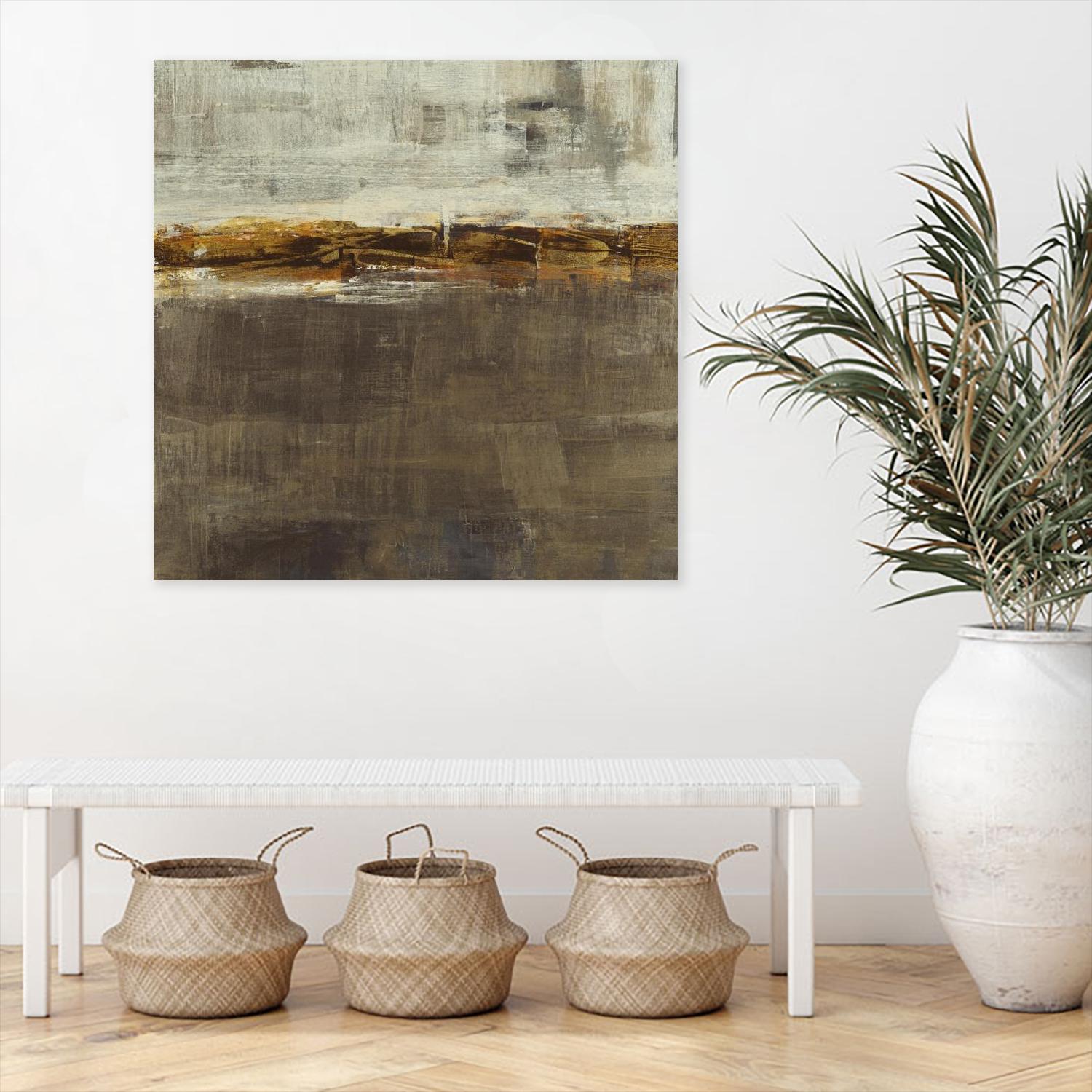 Golden Chain by Liz Jardine on GIANT ART - grey abstract