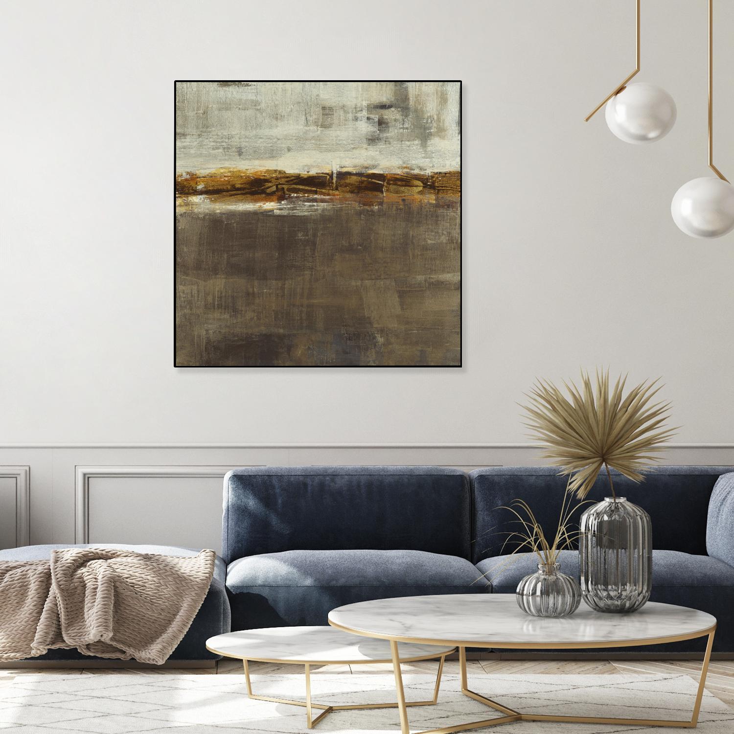 Golden Chain by Liz Jardine on GIANT ART - grey abstract