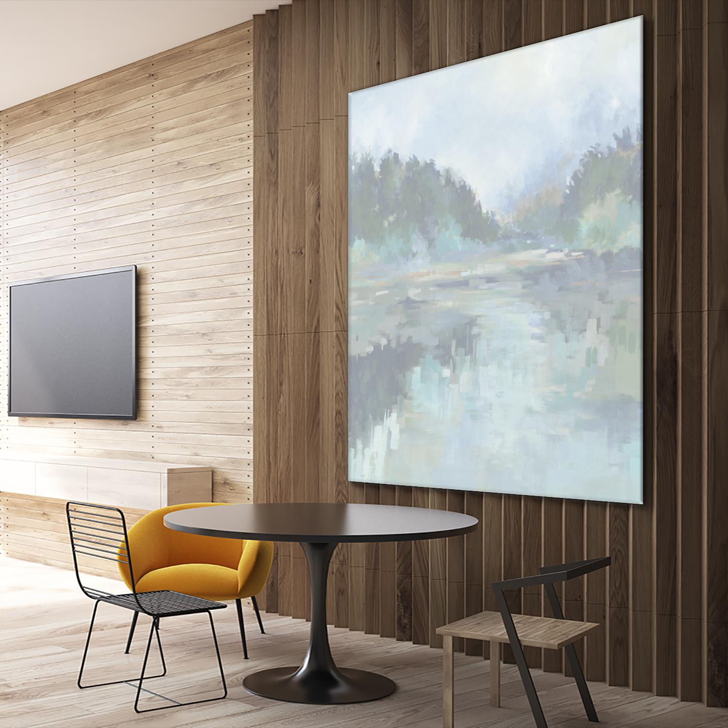 Peaceful Space by Liz Jardine on GIANT ART - organic greens tropical & coastal, landscape