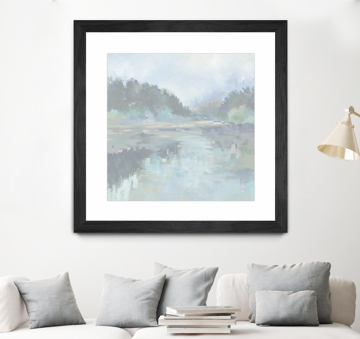 Peaceful Space by Liz Jardine on GIANT ART - organic greens tropical & coastal, landscape