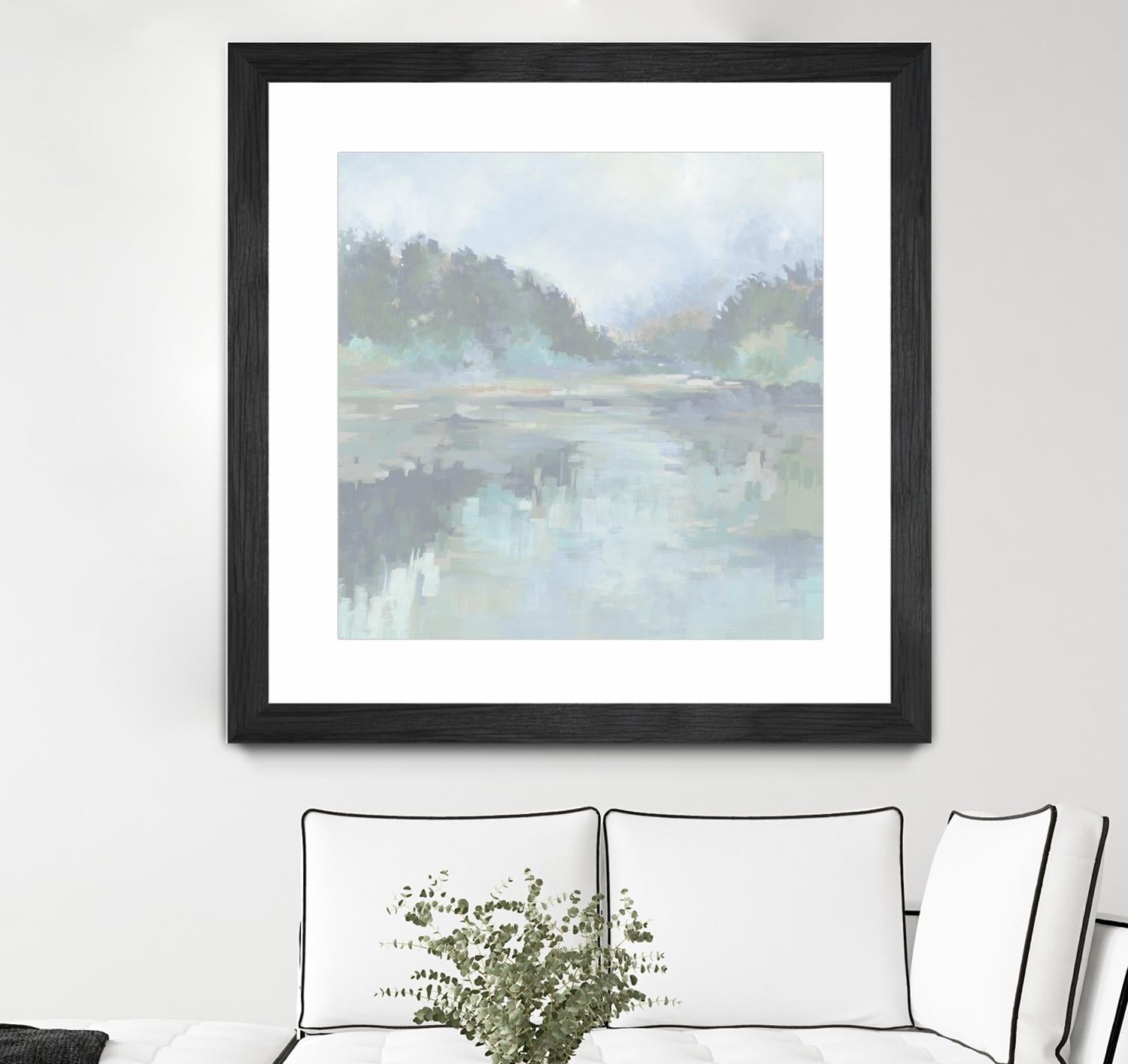 Peaceful Space by Liz Jardine on GIANT ART - organic greens tropical & coastal, landscape