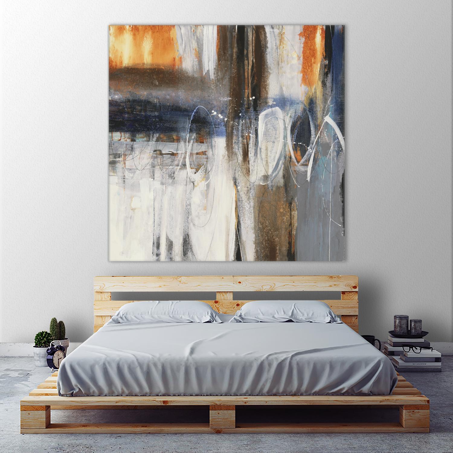 Back to the Future by Liz Jardine on GIANT ART - browns abstract