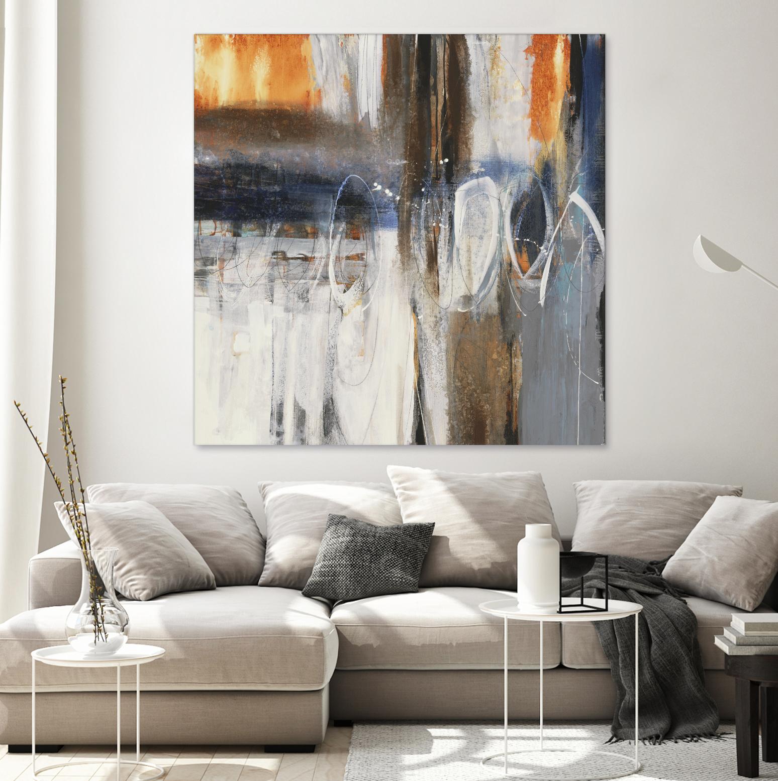 Back to the Future by Liz Jardine on GIANT ART - browns abstract