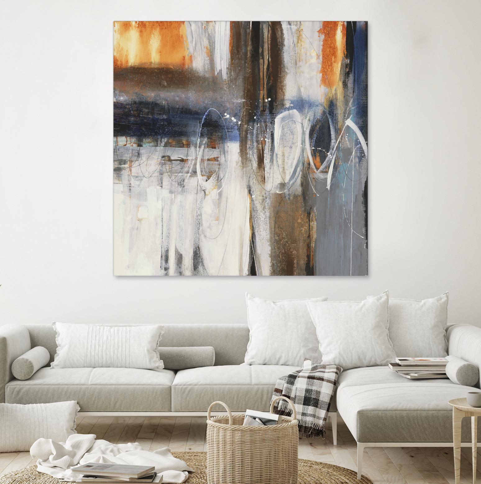 Back to the Future by Liz Jardine on GIANT ART - browns abstract