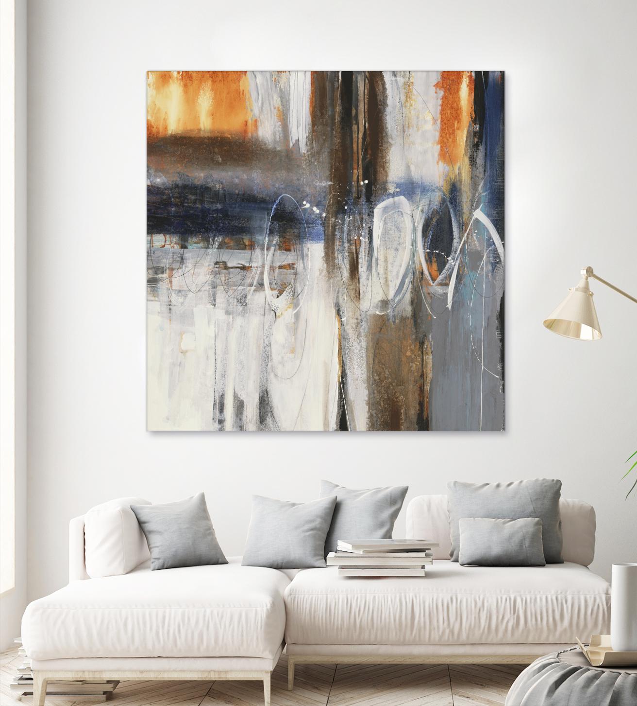 Back to the Future by Liz Jardine on GIANT ART - browns abstract