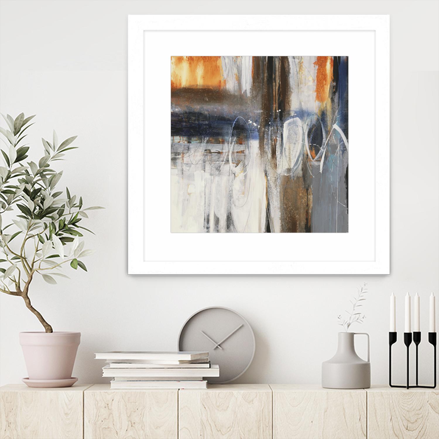 Back to the Future by Liz Jardine on GIANT ART - browns abstract