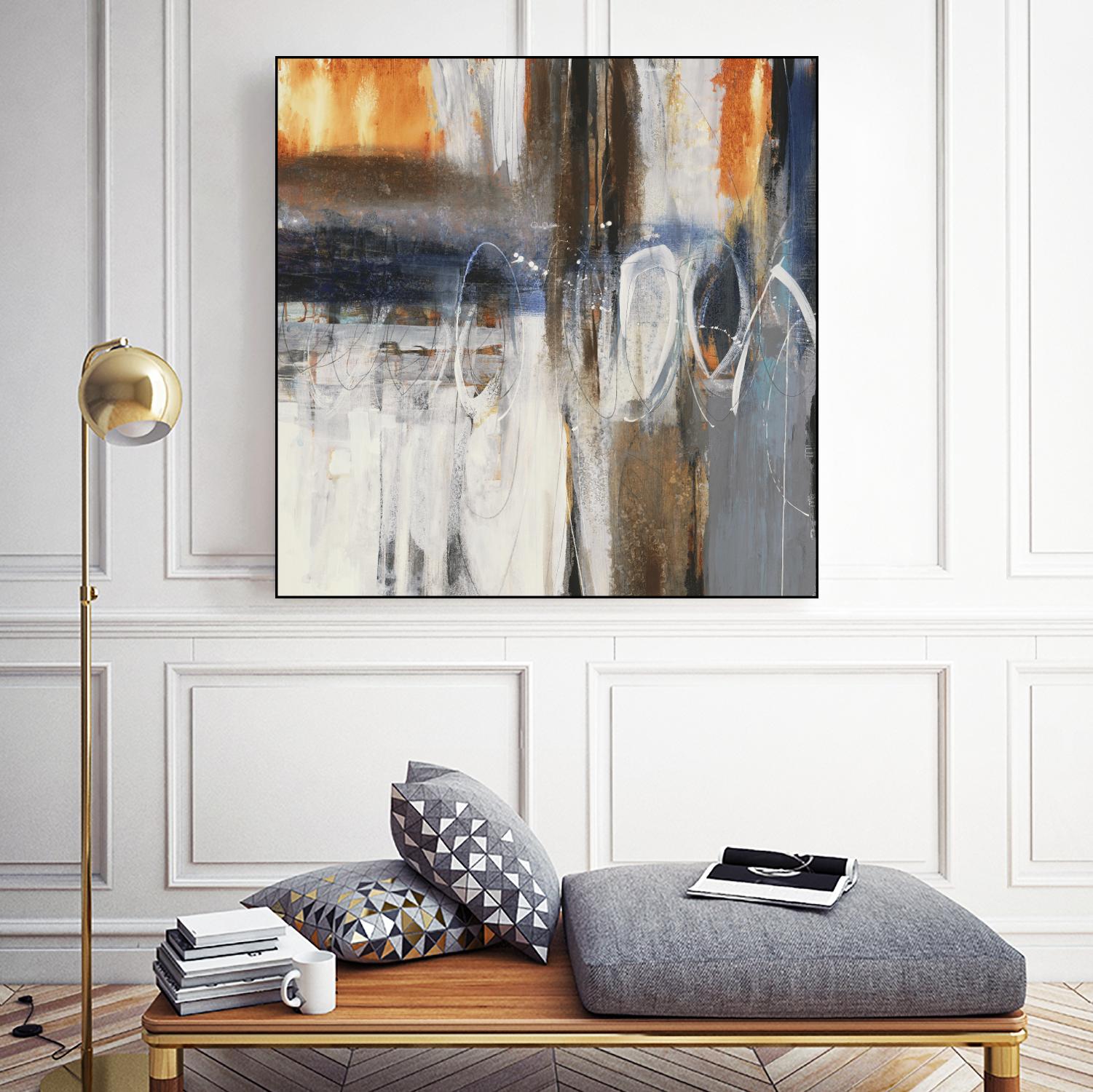 Back to the Future by Liz Jardine on GIANT ART - browns abstract