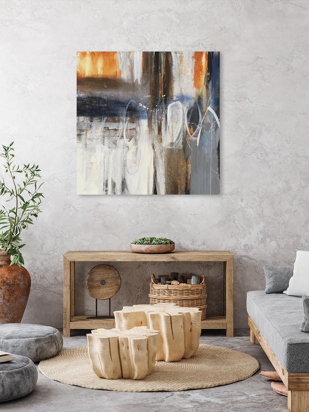 Back to the Future by Liz Jardine on GIANT ART - browns abstract