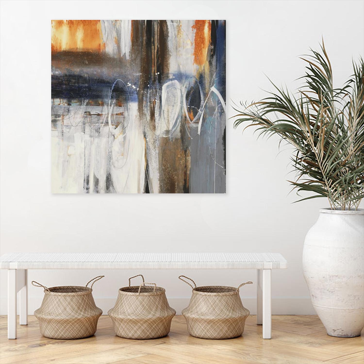 Back to the Future by Liz Jardine on GIANT ART - browns abstract