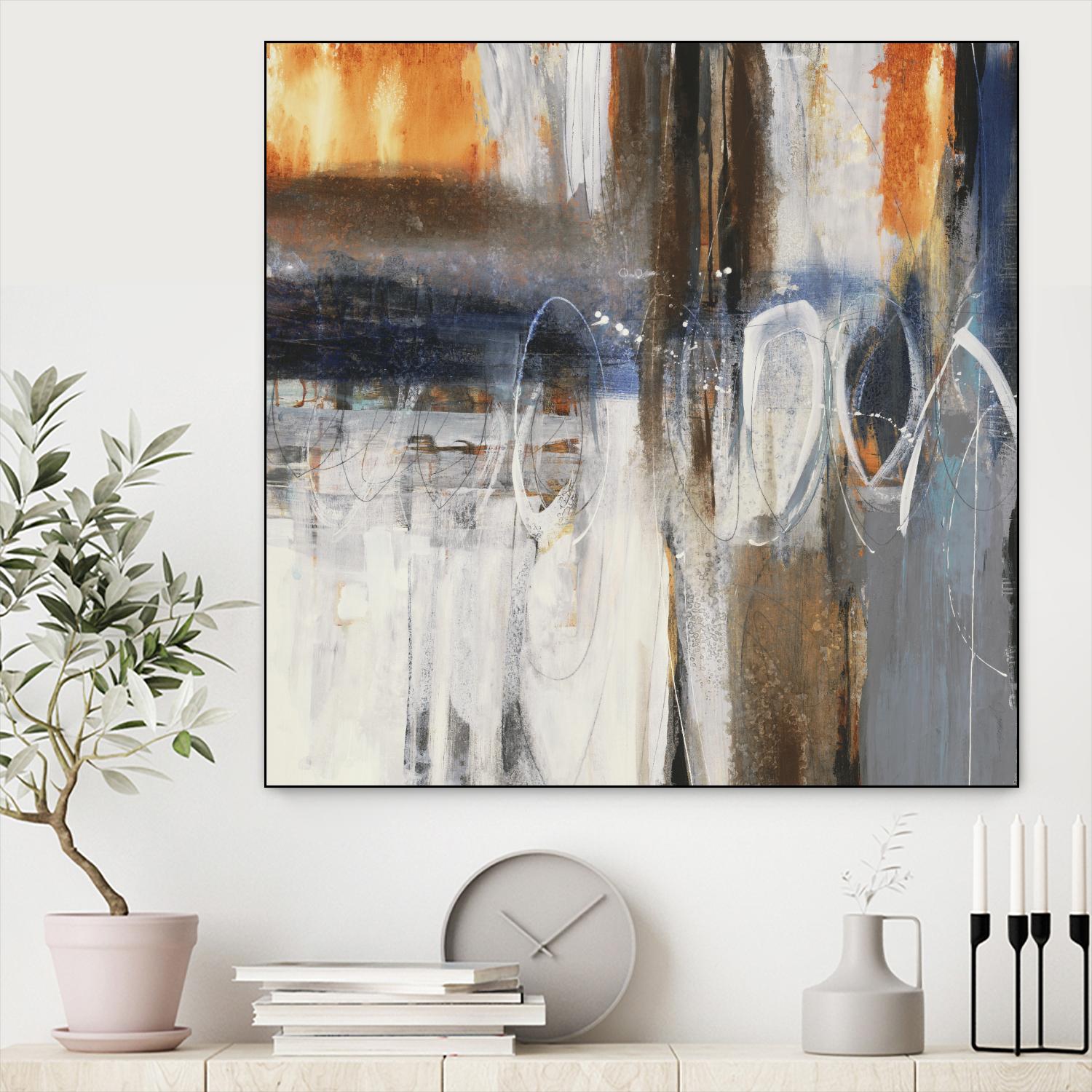 Back to the Future by Liz Jardine on GIANT ART - browns abstract