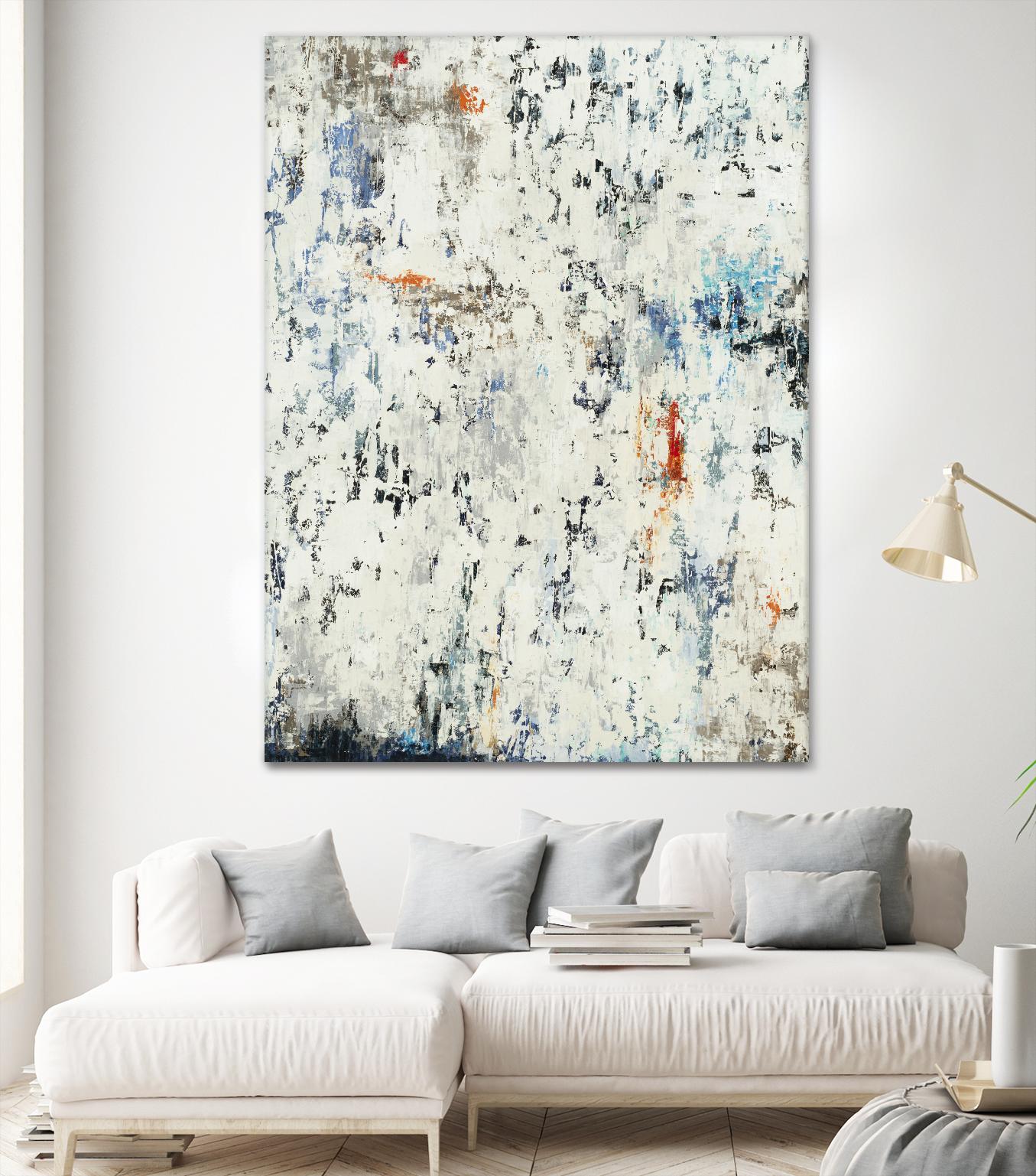 Equilibrium by Liz Jardine on GIANT ART - whites & creams abstract