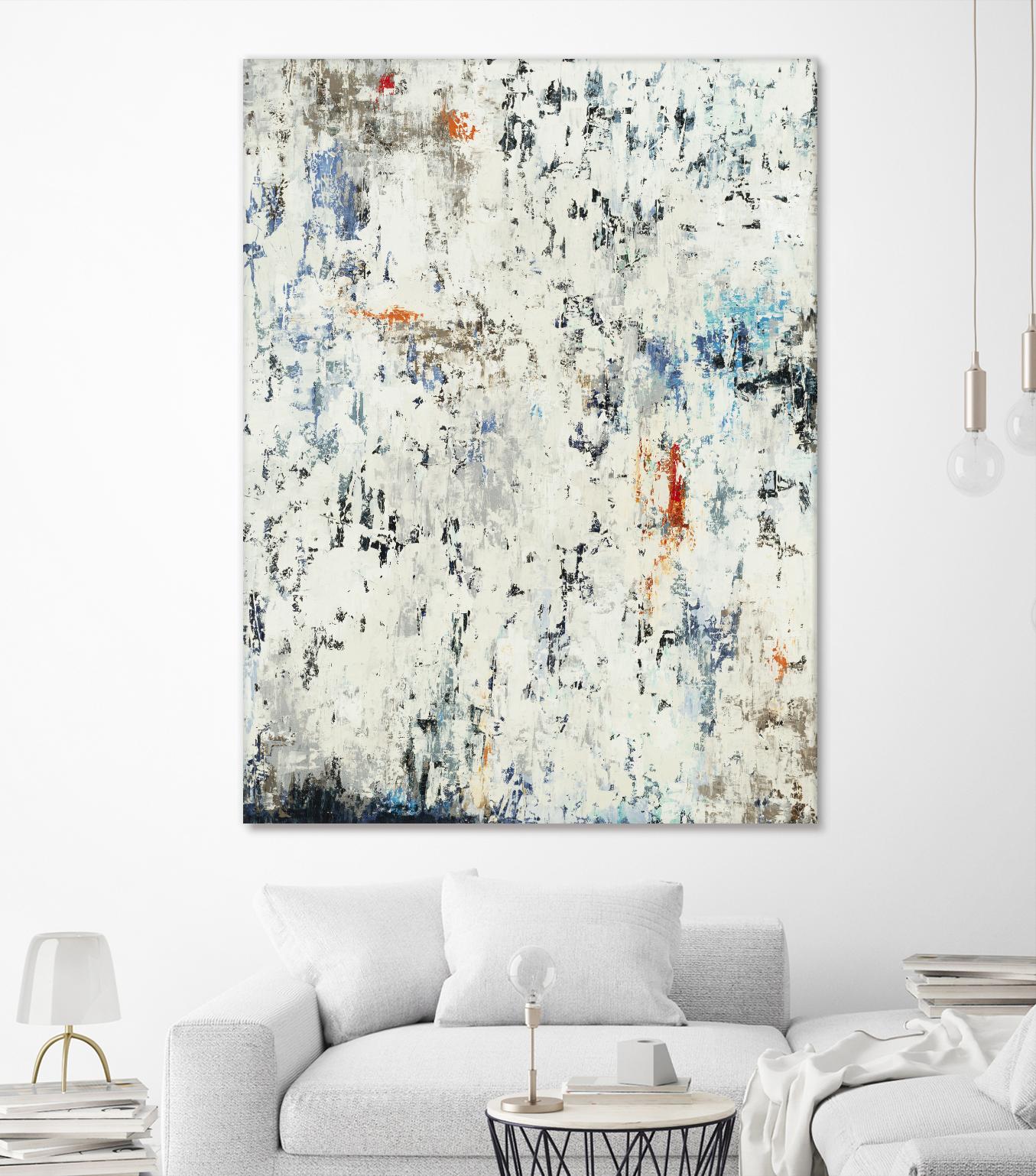 Equilibrium by Liz Jardine on GIANT ART - whites & creams abstract